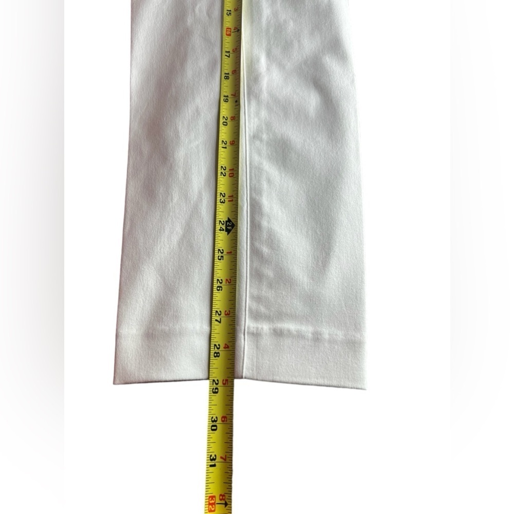 Spanx On-the-go White Ankle Slim Straight Pants - Picture 8 of 13
